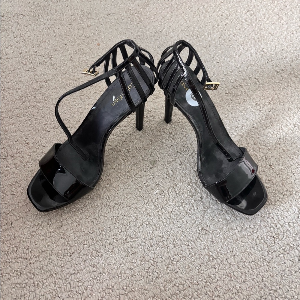 Calvin Klein Black Patent Heels